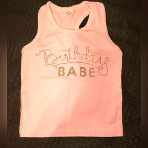 Birthday Girl tank top, size 12m